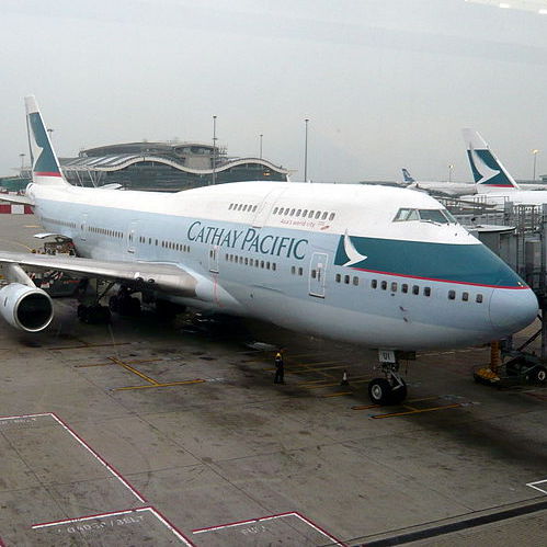 SOLD OUT ! AVIATIONTAG B747 B-HUI Cathay Pacific Airways