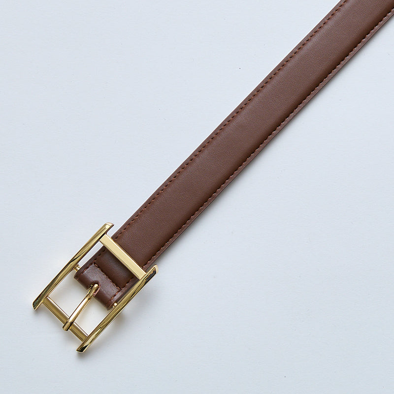 HASHIBAMI【Ha-2404-415 ビッグバックル 30mm レザーベルト】ダーク