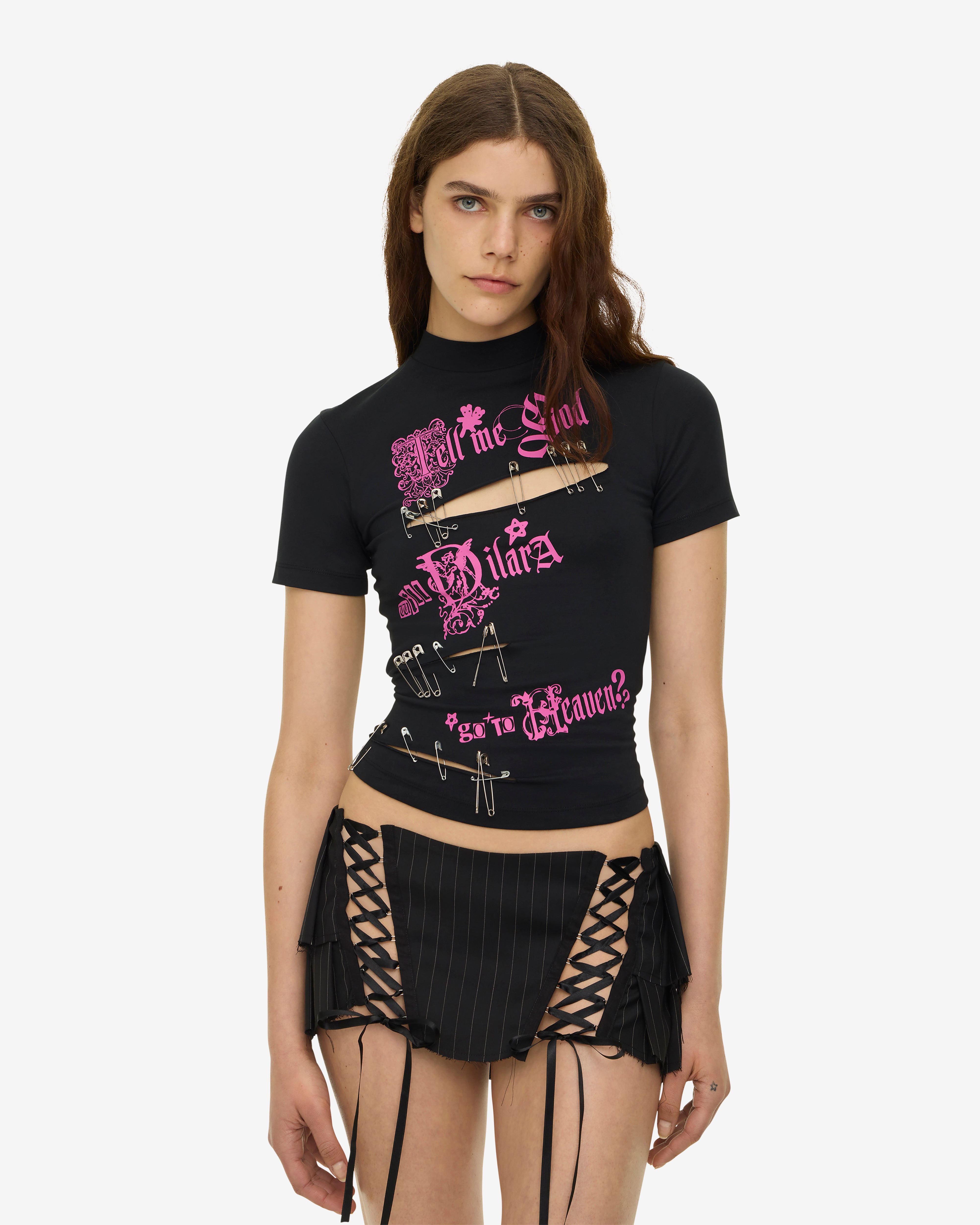 Heaven By Marc Jacobs: Dilara Women's Baby T-Shirt (Black) | DSMNY