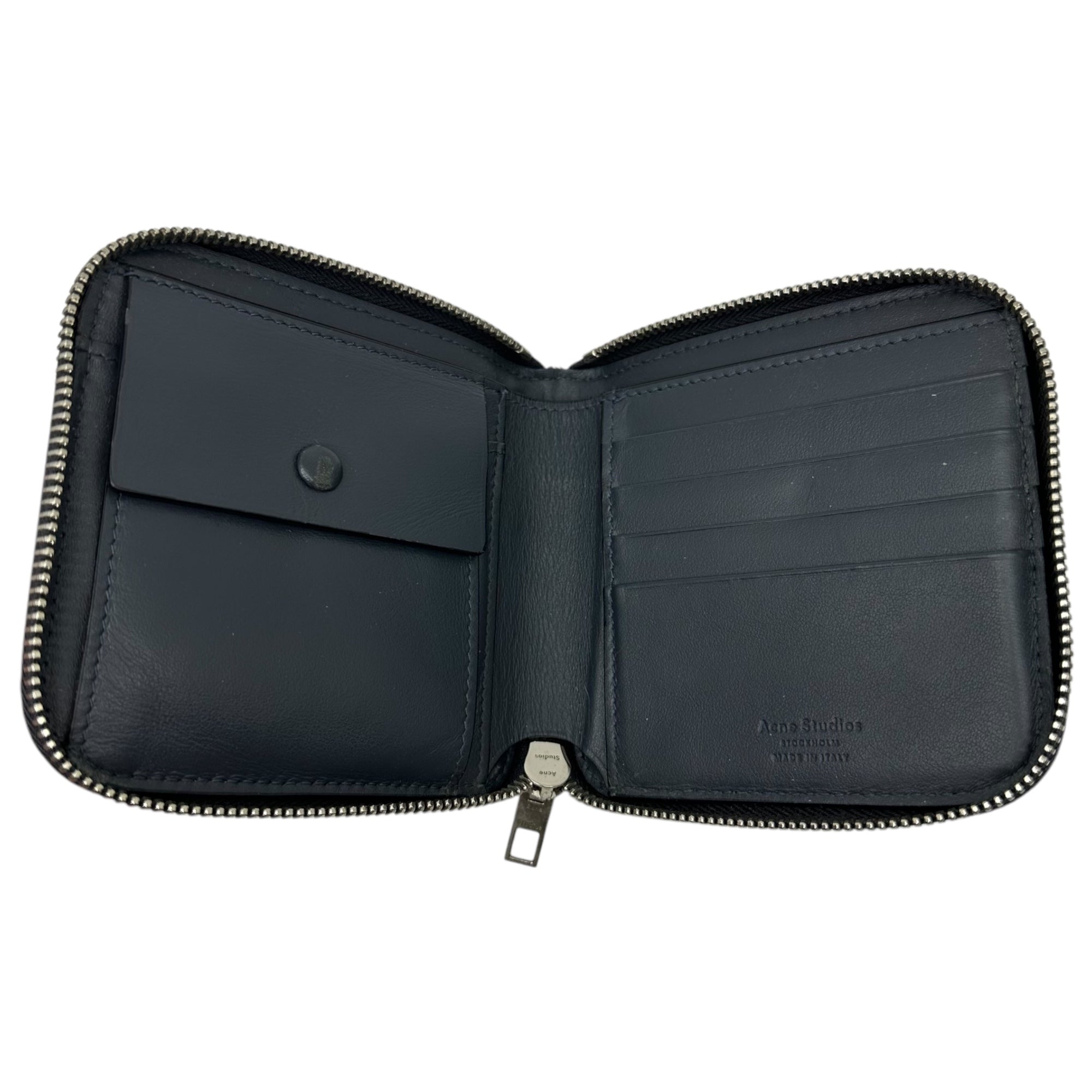 Acne Studios(アクネストゥディオズ) Round zip leather compact