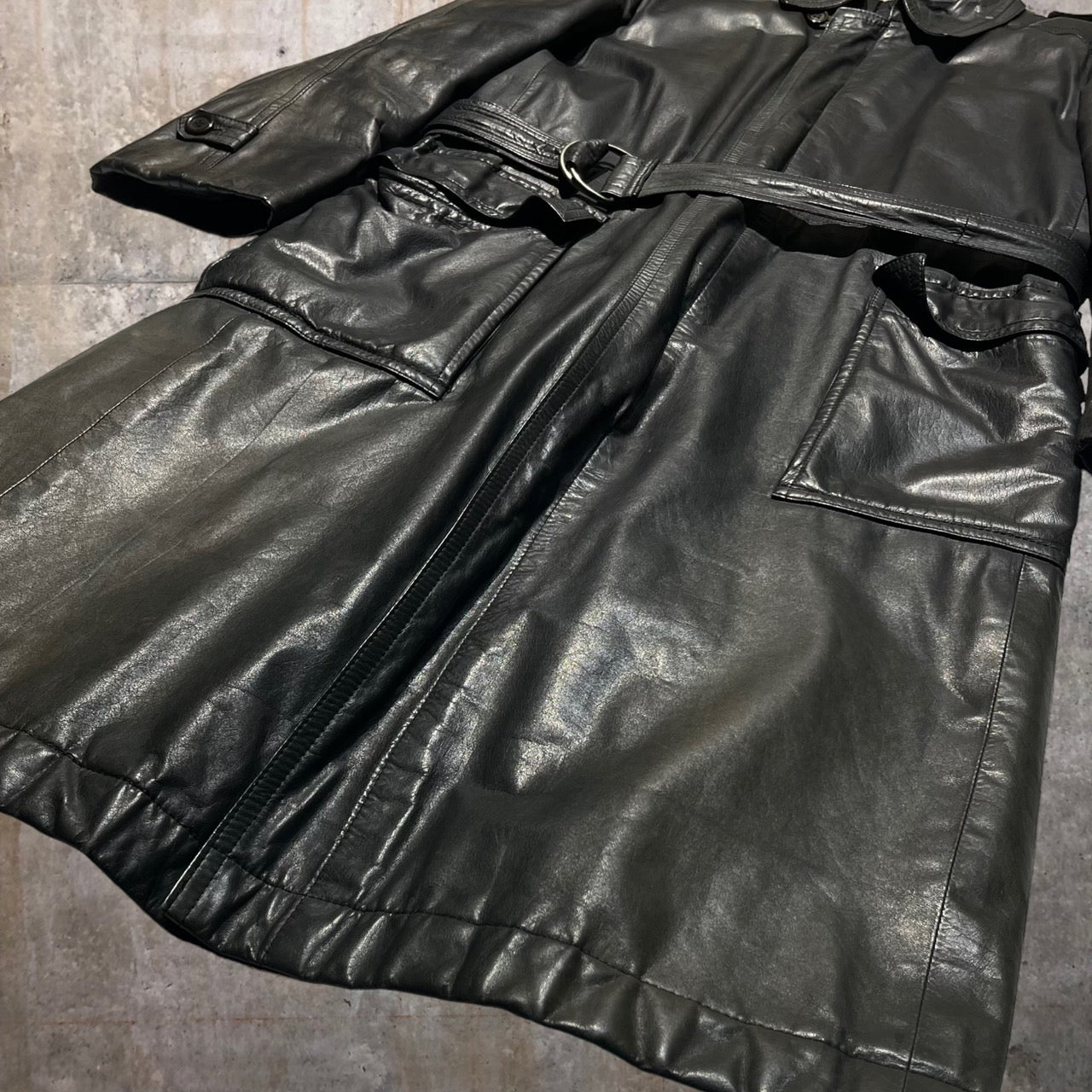 D'URBAN(ダーバン) 90'sヴィンテージレザーコート M ブラック