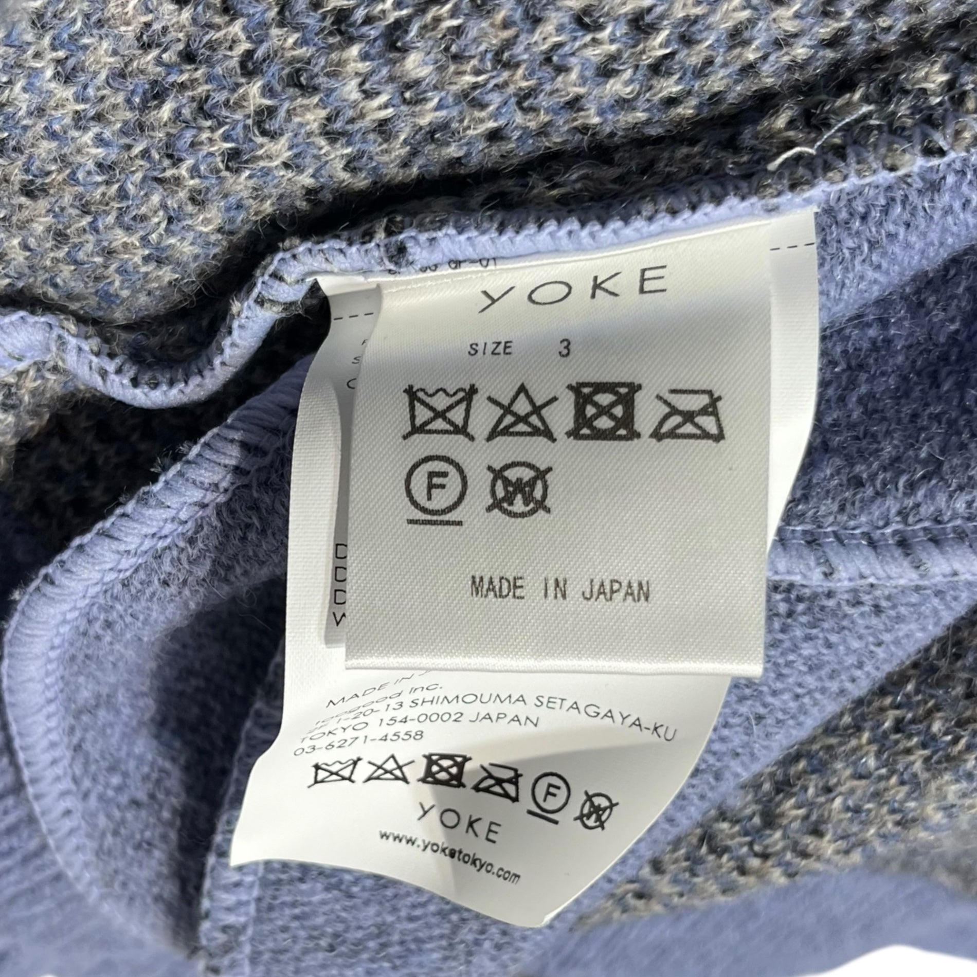 YOKE(ヨーク) 21AW ROTHKO JACQUARD CARDIGAN ジャガード カーディガン