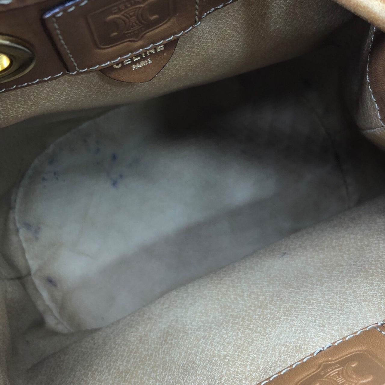 CELINE(セリーヌ) マカダム柄 巾着 トートバッグ 肩掛け ショルダー