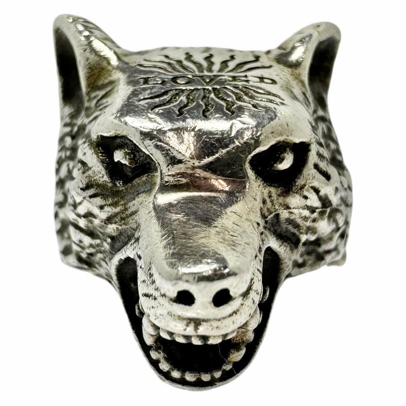 18号【GUCCI/グッチ】 リング・指輪 ウルフヘッド リング シルバー925