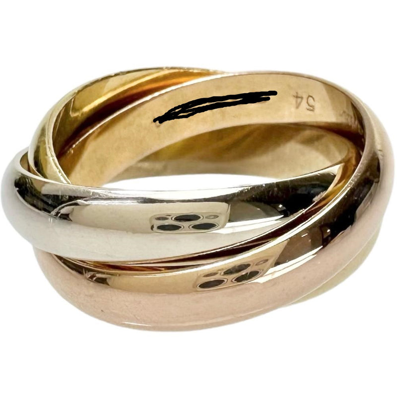 14号【CARTIER/カルティエ】 リング・指輪 トリニティ K18YGイエロー