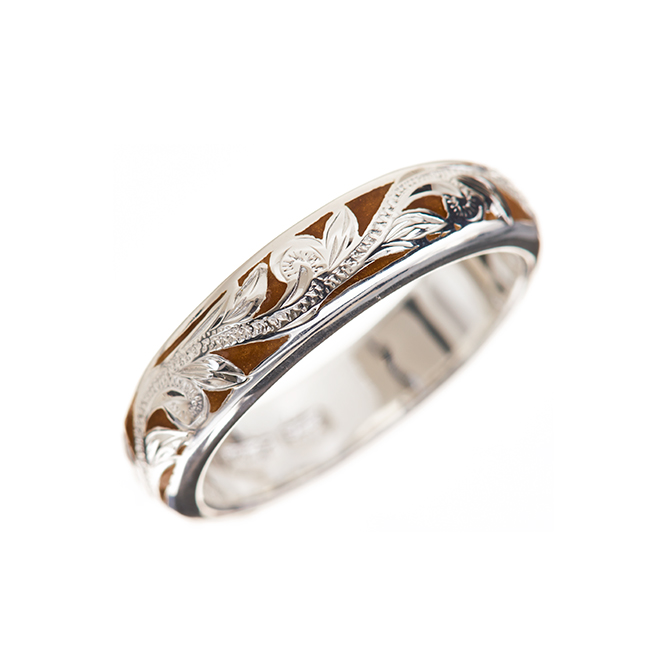 ハワイアンジュエリー/Silver925/Gold/エナメルリング(細