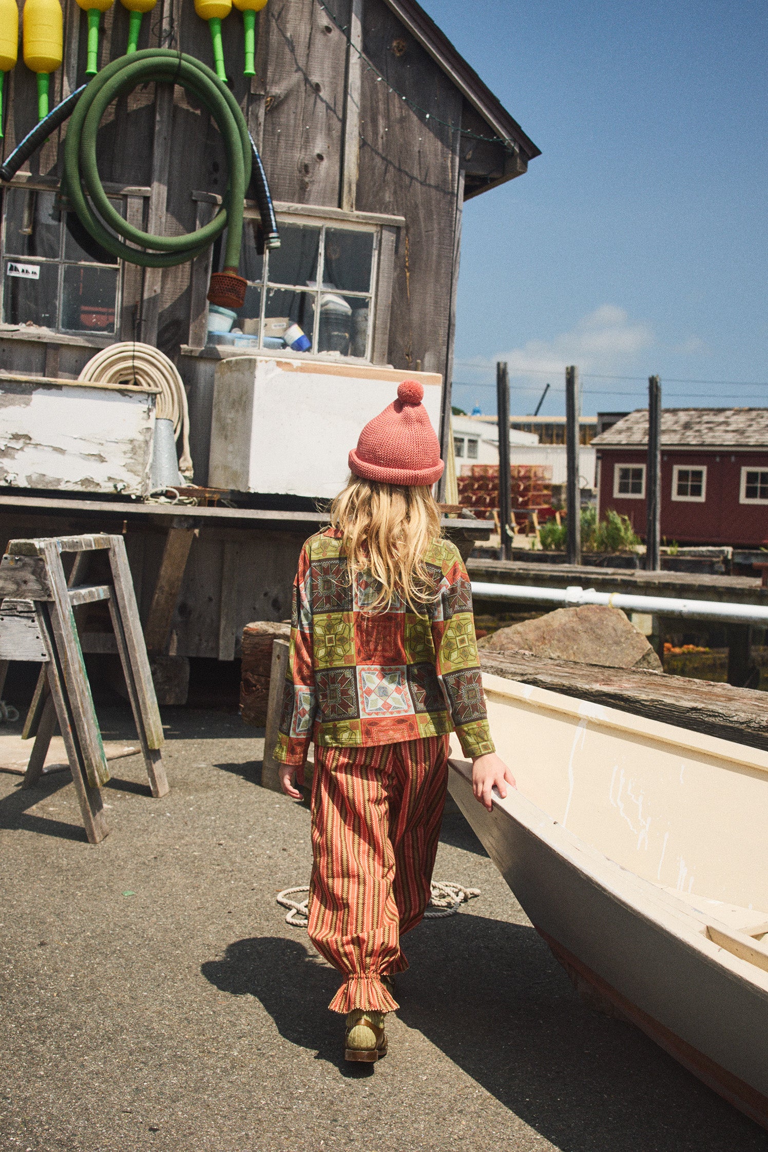 Garter Hat – Misha & Puff