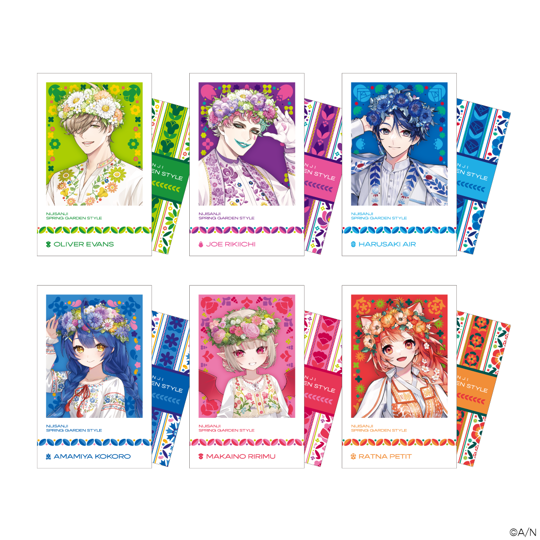 スプリングガーデンスタイル】ランダムチェキ風カード｜にじさんじ