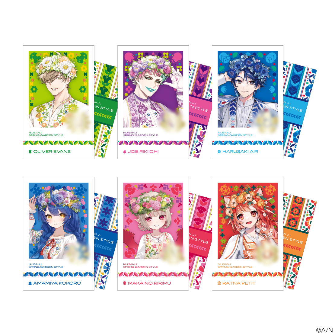 スプリングガーデンスタイル】ランダムチェキ風カード｜にじさんじ
