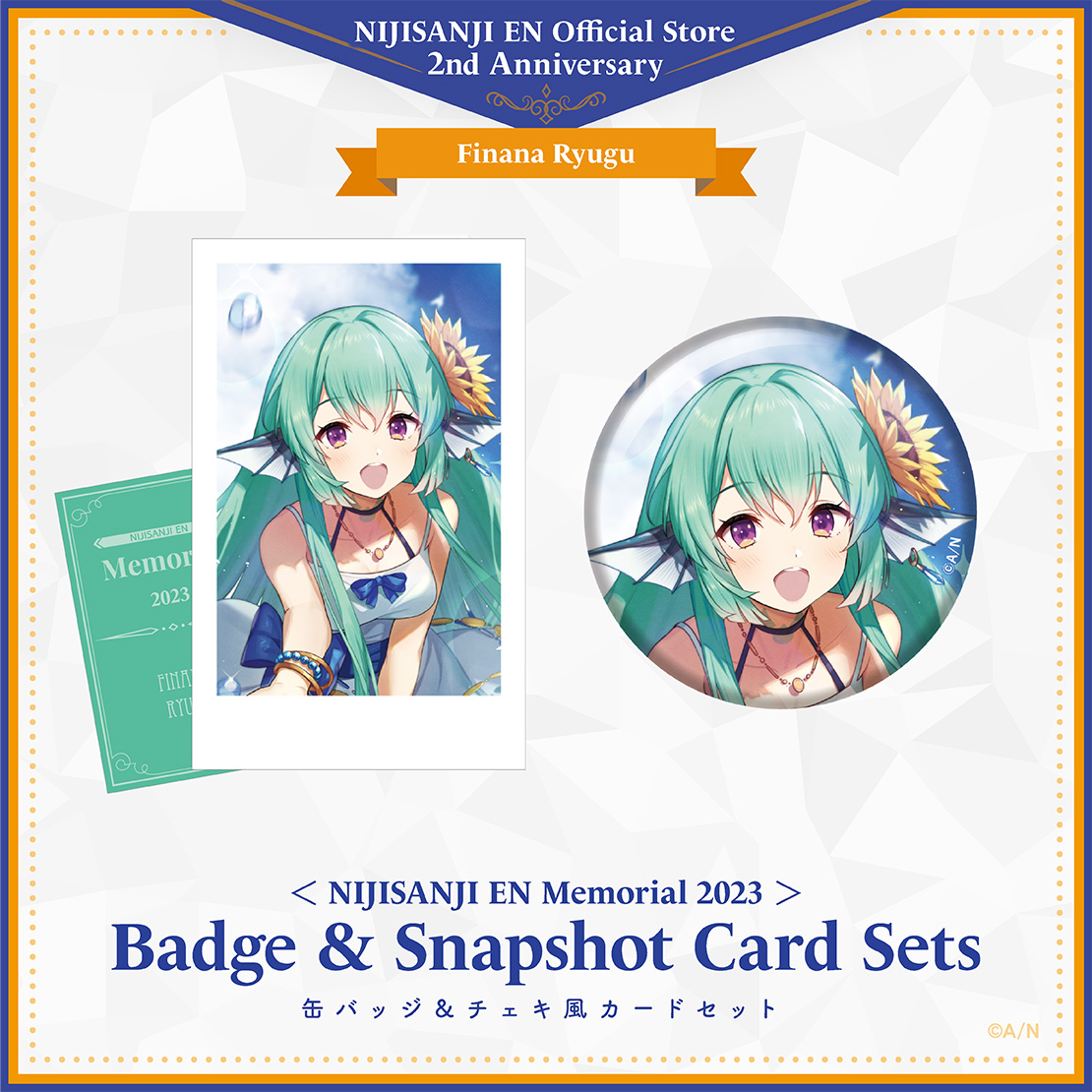 NIJISANJI EN Memorial 2023】缶バッジ＆チェキ風カードセット｜にじ