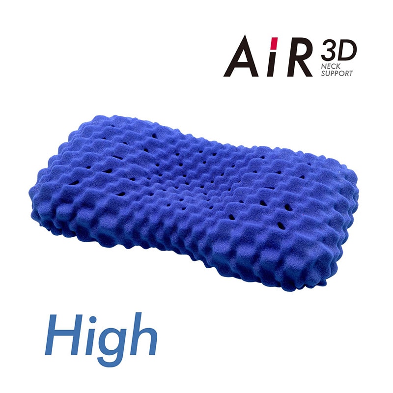 エアー3D] ピロー （高）61×34×13cm ブルー 側地：ポリエステル100