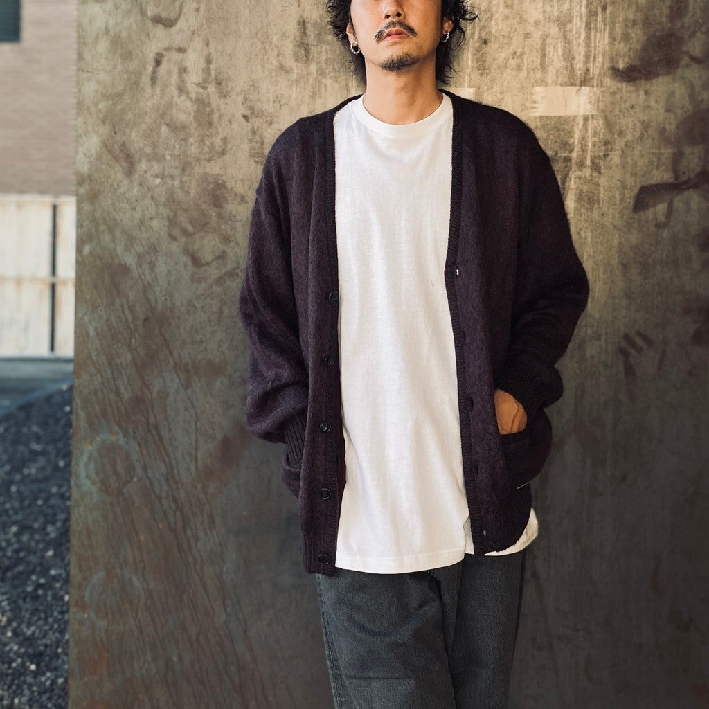 TIGER MOHAIR CARDIGAN #IVORY [25FW-WMK-KN06]_WACKO MARIA