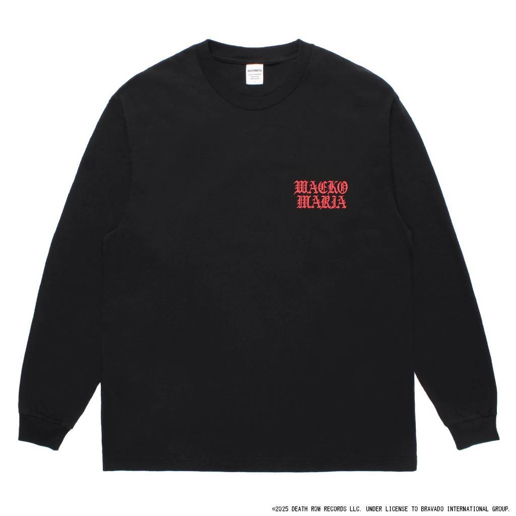 DEATH ROW RECORDS | WASHED HEAVY WEIGHT CREW NECK LONG SLEEVE T