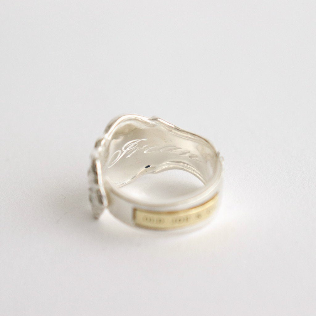 IRIAN / SPOON RING #SILVER/WHITE FINISH [OJ-AC17] – Diffusion
