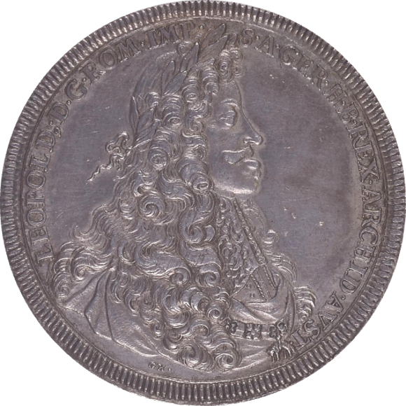 ニュルンベルク(ドイツ) 2ターラー銀貨 都市景観 装飾エッジ