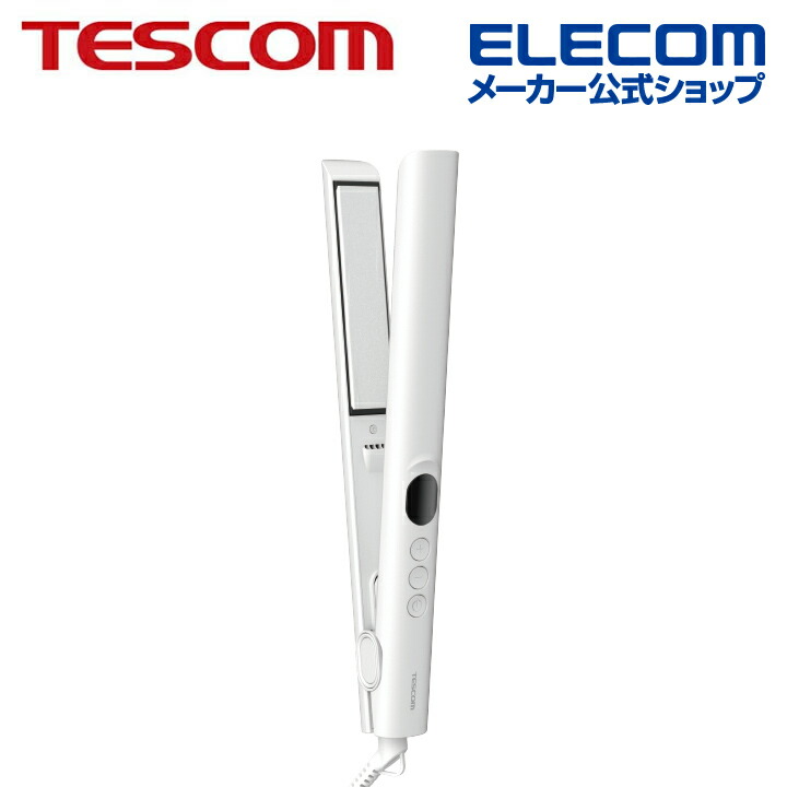 TESCOM マイナスイオン ストレートブラシアイロン | エレコム