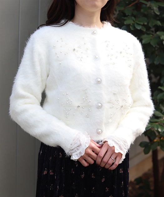 リボンニットカーディガン【期間限定価格】 | axes femme online shop