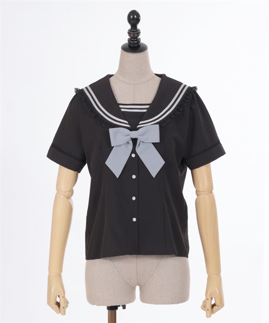 リボン付セーラーカラーブラウス | POETIQUE -outlet- | axes femme