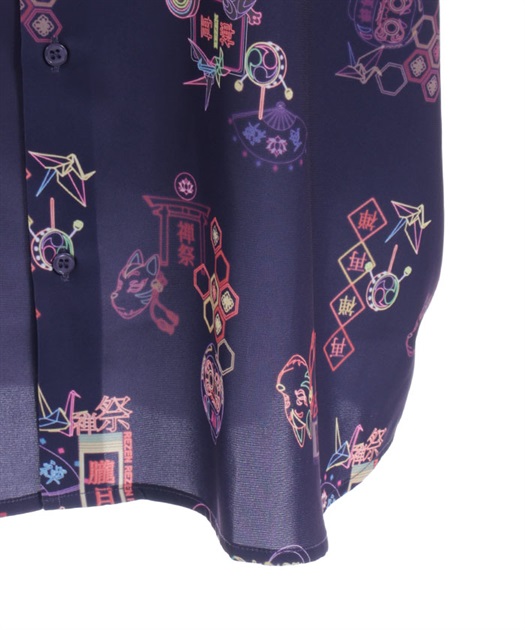 和ネオンプリント半袖シャツ【10%OFF対象商品】 | 大人衣料 | axes