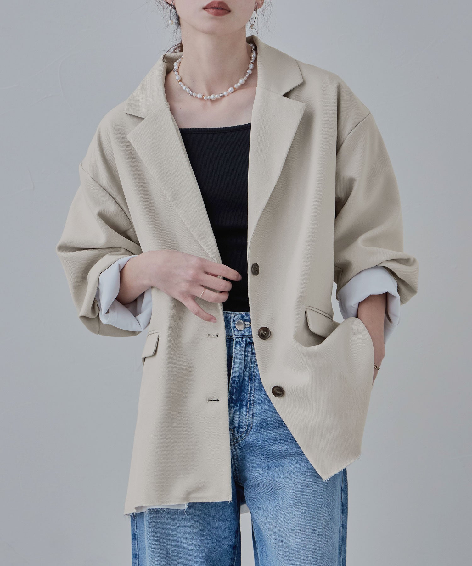 ツイルダッドテーラードジャケット｜コート・ジャケット - etoll.