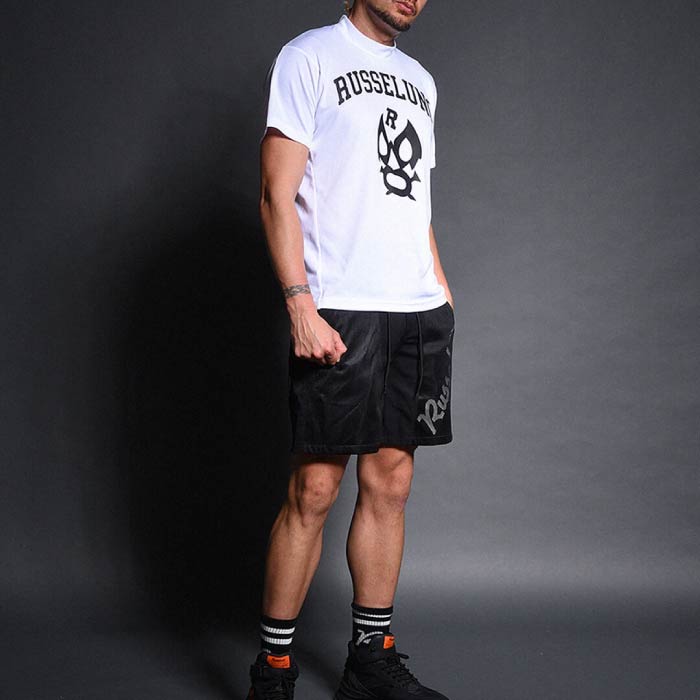 Russeluno ラッセルノ ゴルフウェア メンズ COLLEGE S/S MOCKNECK 半袖