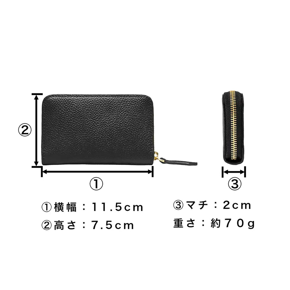 ピュアシュリンクレザー スマートウォレット ブラック – HushTug