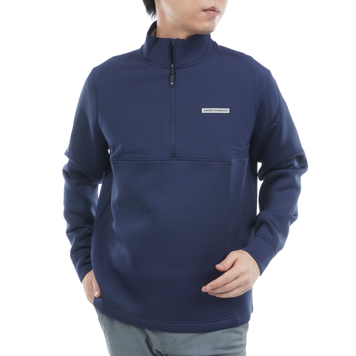 UA ドライブプロ ストレッチ ハイブリッド ハーフジップジャケット