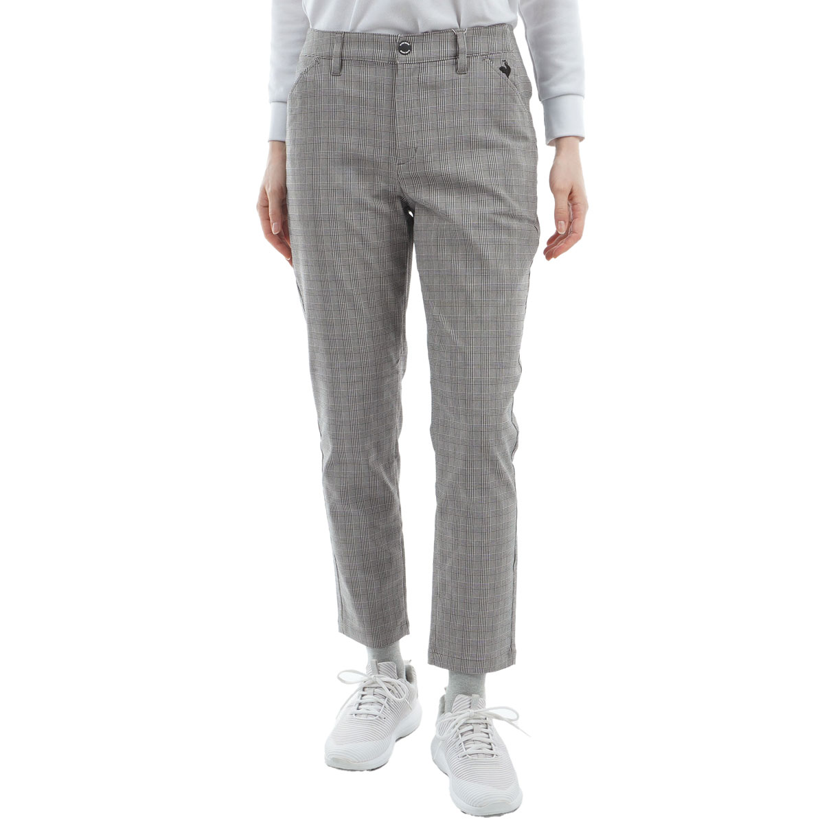 ストレッチ チェック柄9分丈パンツ レディス(ロングパンツ)|Le coq