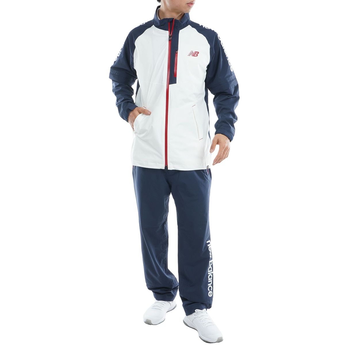 new balanceゴルフレインウェア上下