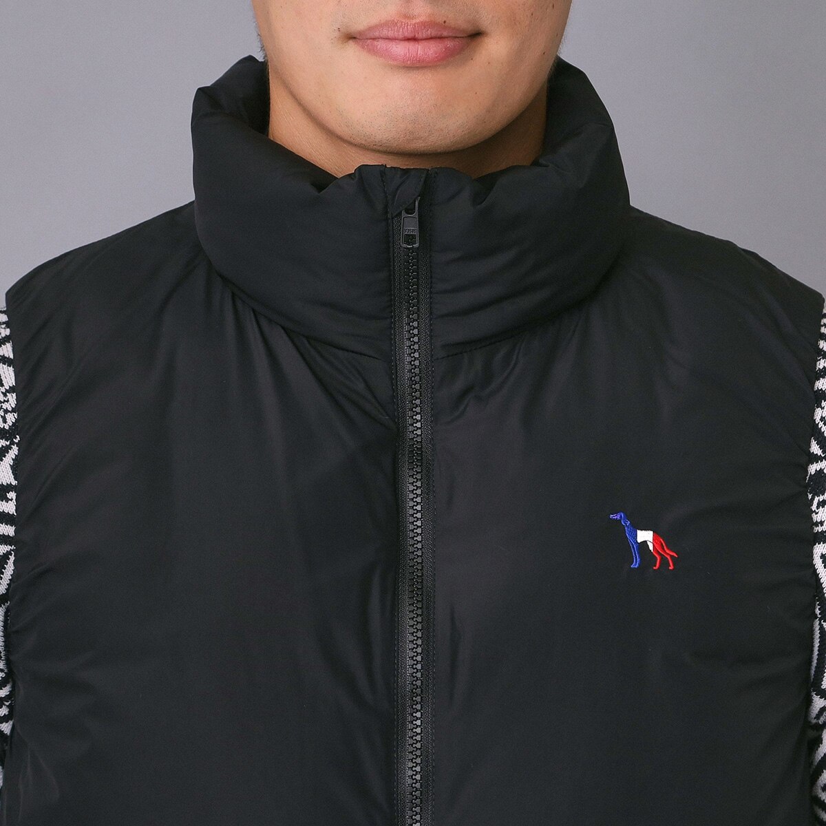 撥水 ジェットブラックダウンベスト(ベスト)|ADABAT NAVY(アダバット