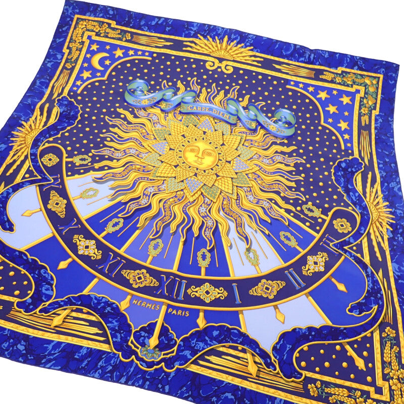 エルメス HERMES カレ90 CARPE DIEM 今日一日を楽しむ スカーフ シルク