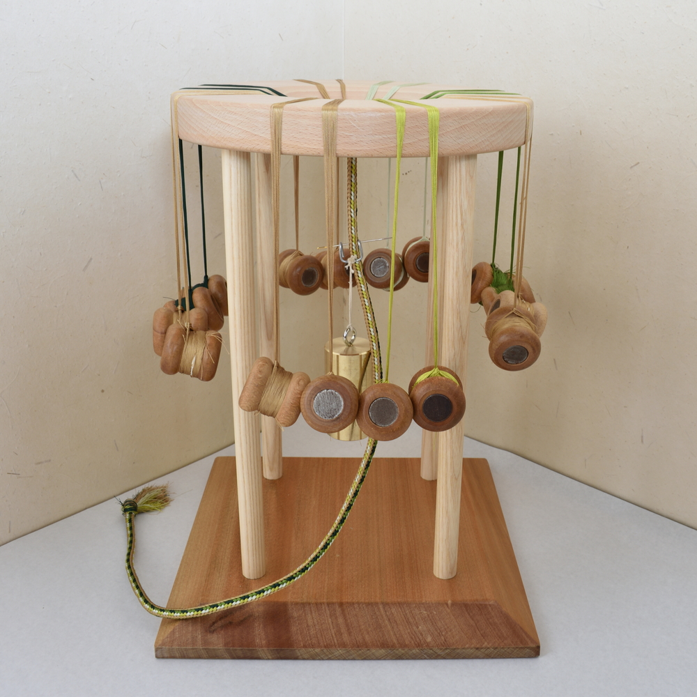 組み立て式 9寸丸台(練習用組糸付き) 重り玉/引き玉セット – 昇苑くみ