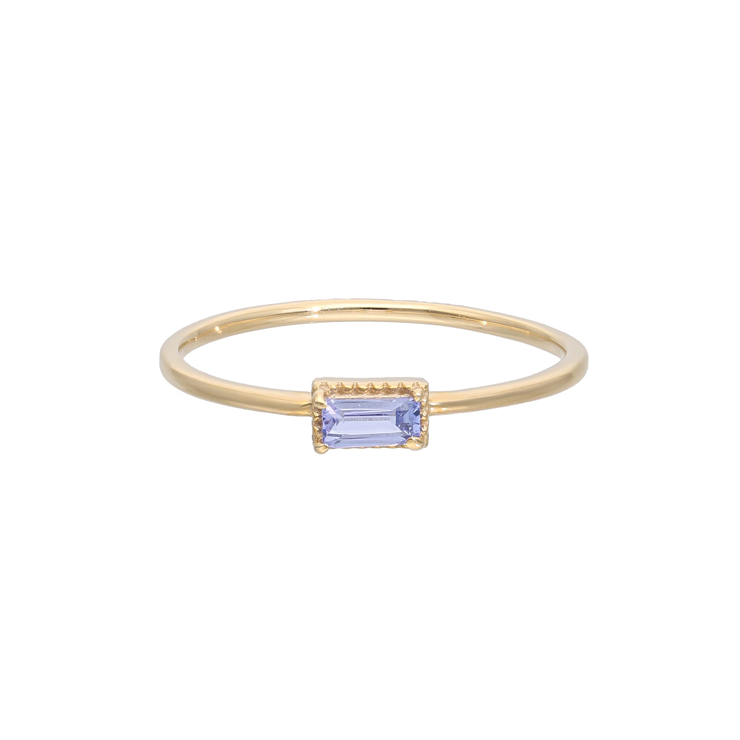 K10イエローゴールド タンザナイト 12月誕生石 リング | シンプリッチ