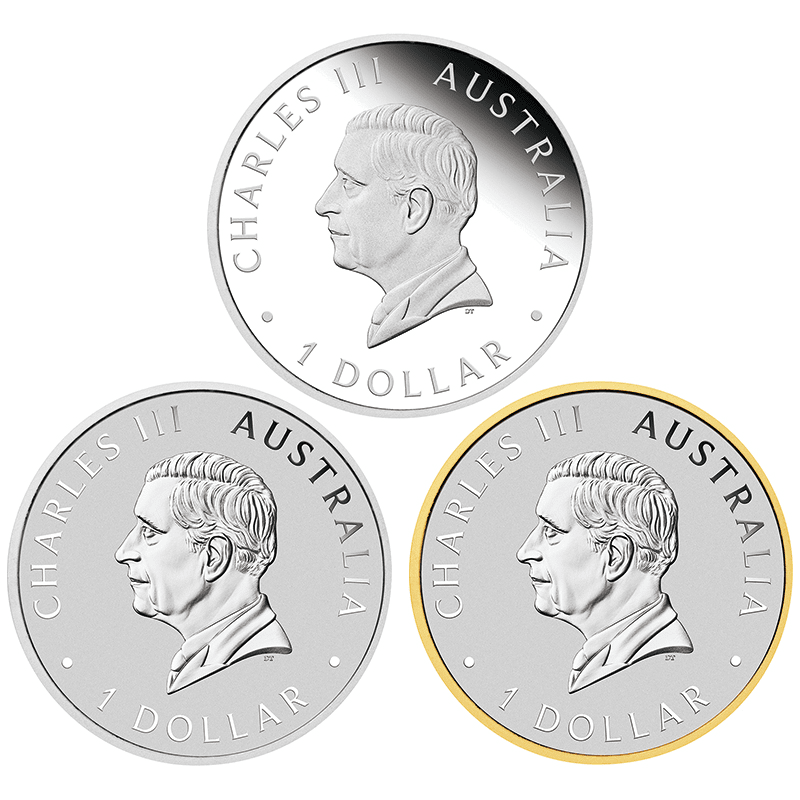 オーストラリア 2024年 パース造幣局創立125周年 1ドル銀貨4種セット