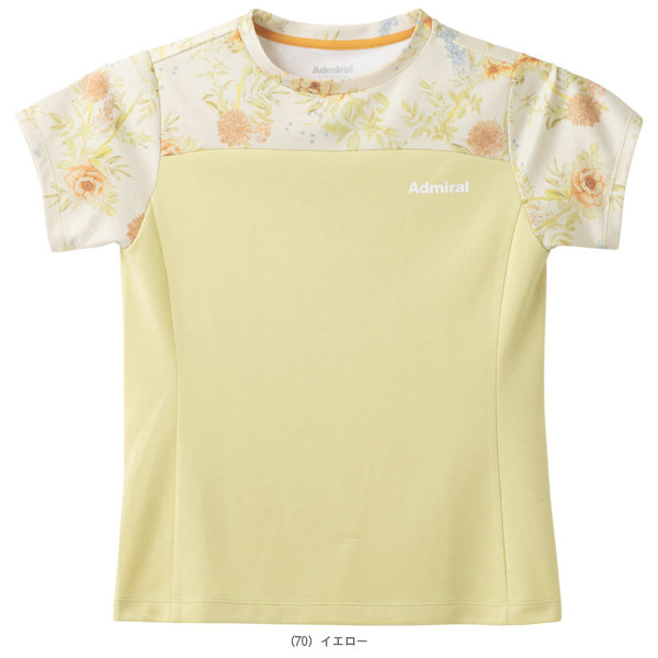 アドミラル(Admiral) ウェア（レディース） ]バックスリットフラワーT