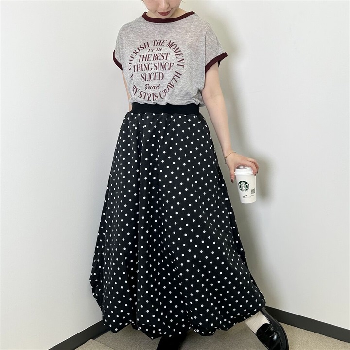 sloe】ドット柄バルーンスカート｜てんとてん｜インテリア雑貨・食器