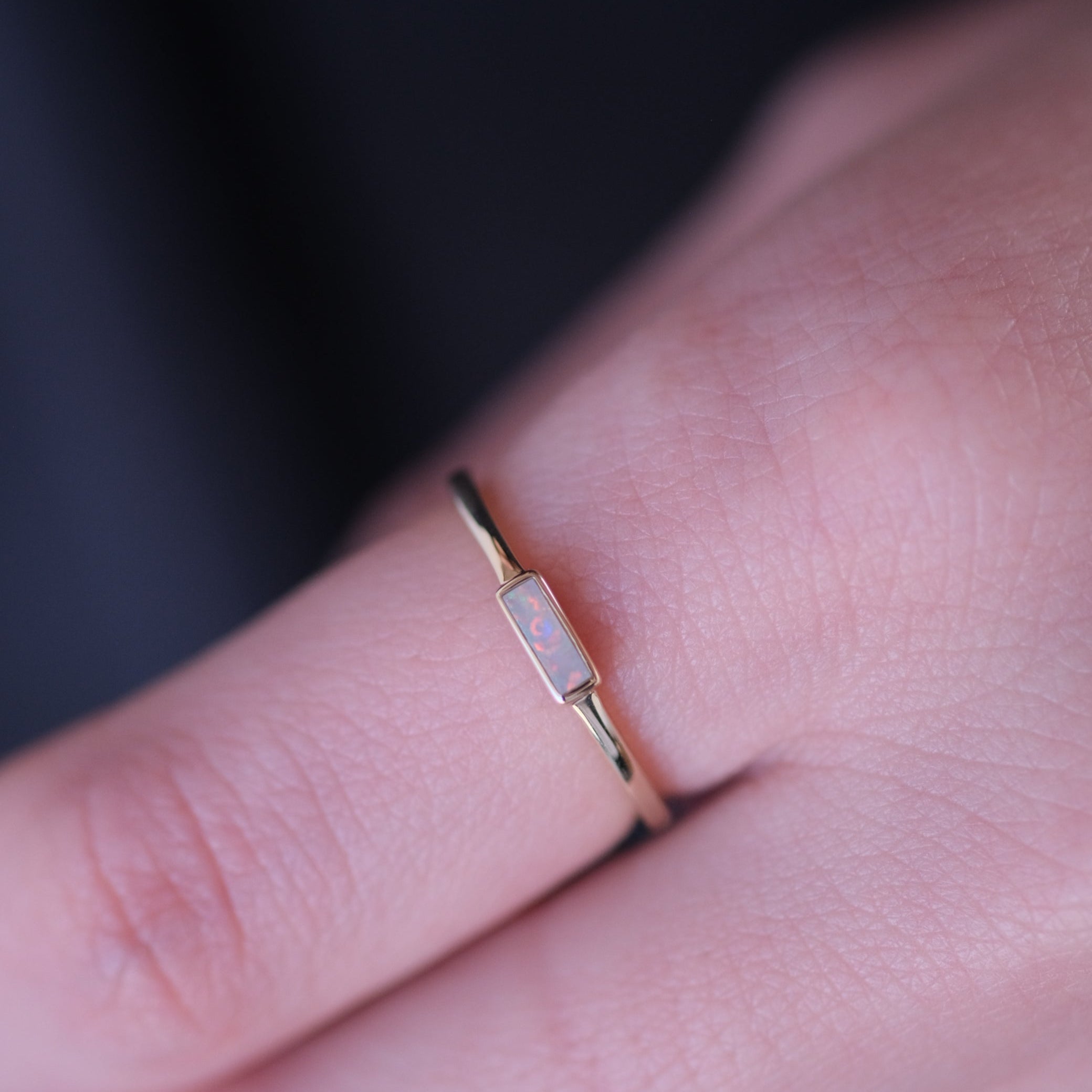 sowi：オーロラオパール リング