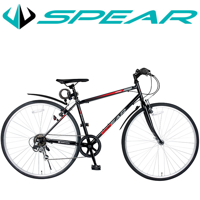 楽天市場】クロスバイク 26インチ 本体 シマノ製 7段変速 SPEAR