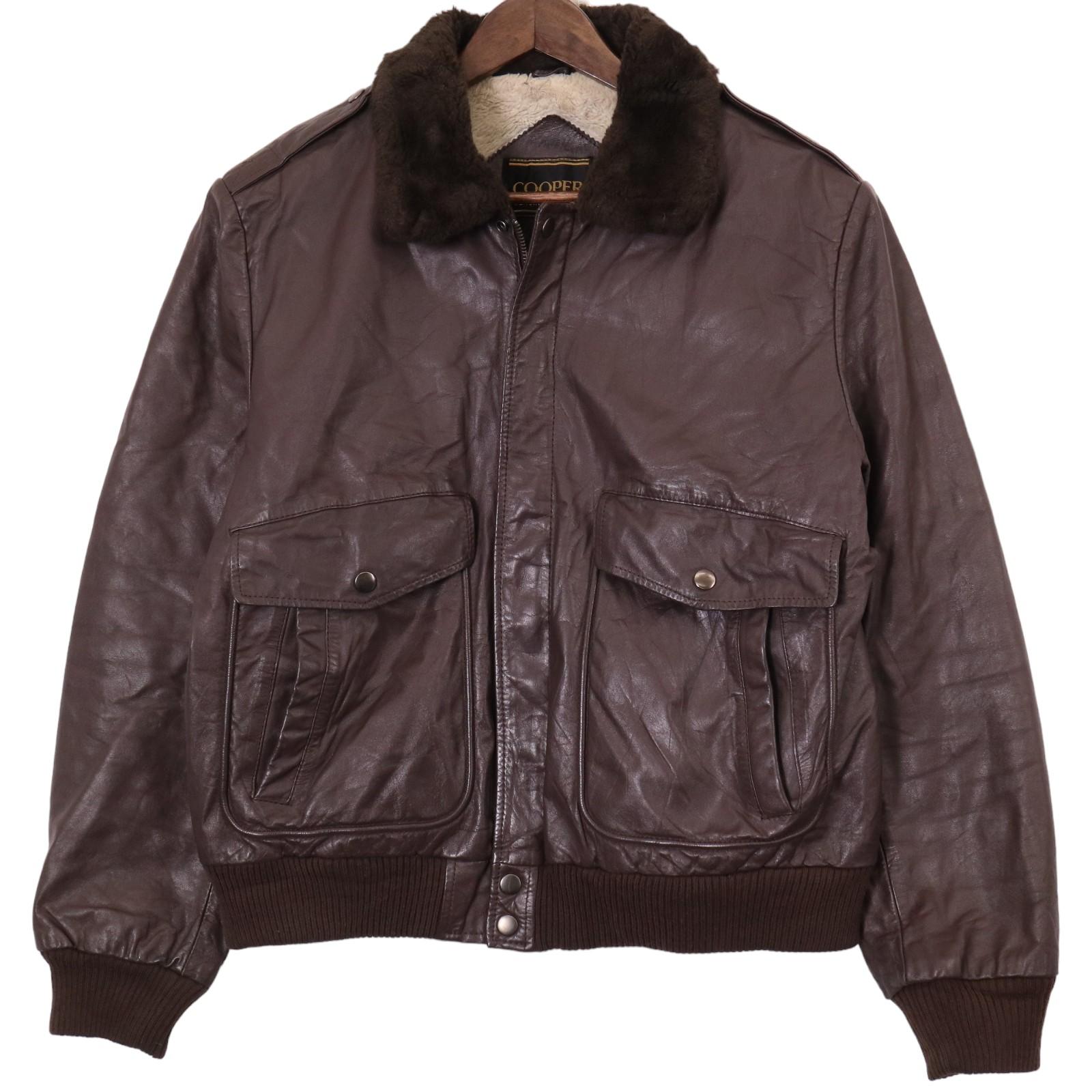 楽天市場】80年代 USA製 COOPER G-1 フライトレザージャケット 防寒