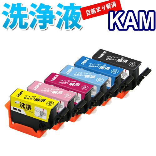 楽天市場】エプソン KAM-6CL 目詰まり解消 洗浄カートリッジ KAM 6色