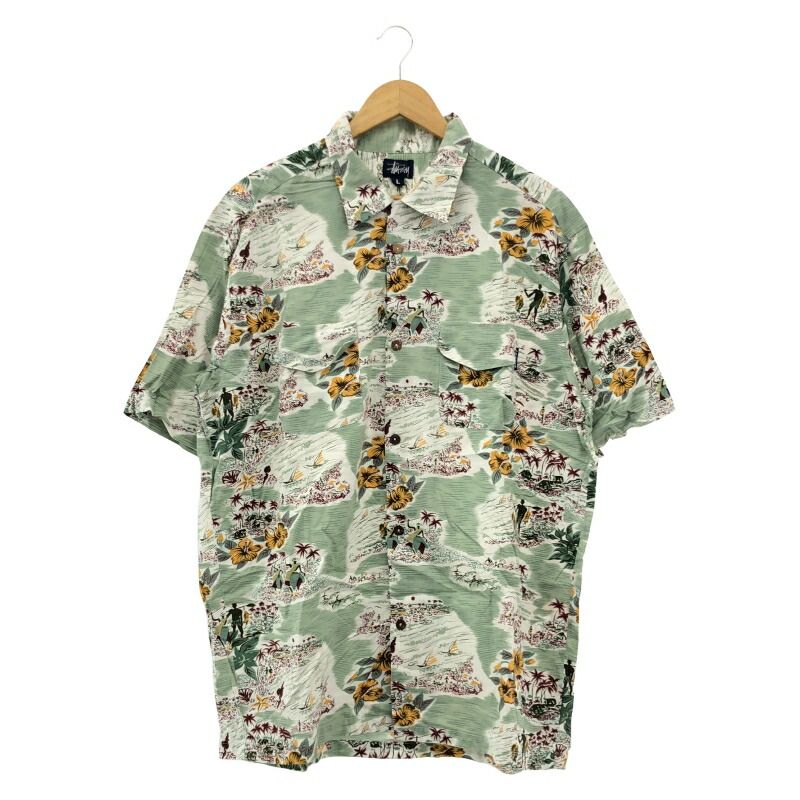 楽天市場】OLD STUSSY 90s ALOHA SHIRT SIZE-M オールドステューシー