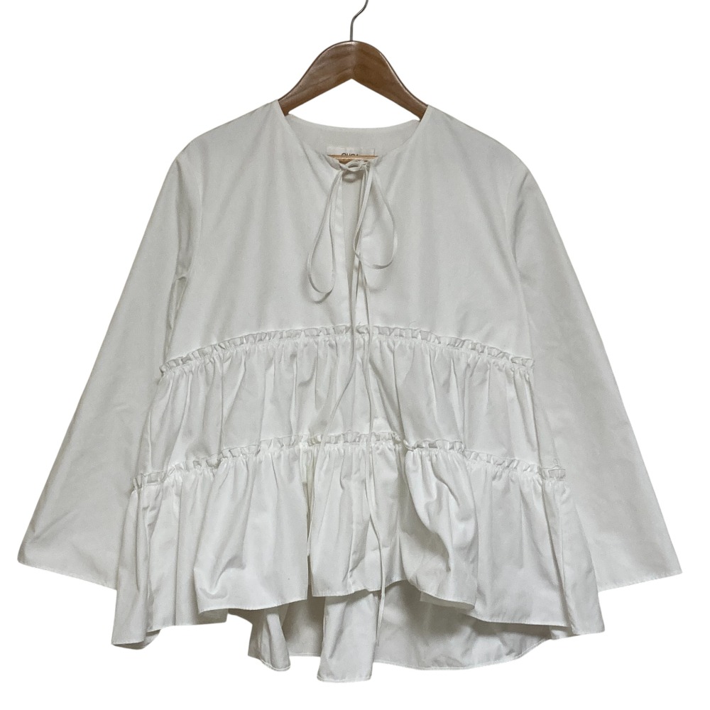 楽天市場】OHGA フラワージャガードブラウス ブラック F '23年 A1