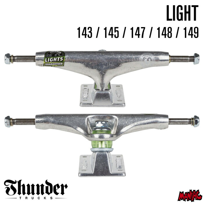 楽天市場】サンダー トラック THUNDER TRUCKS TITANIUM LIGHT POLISHED