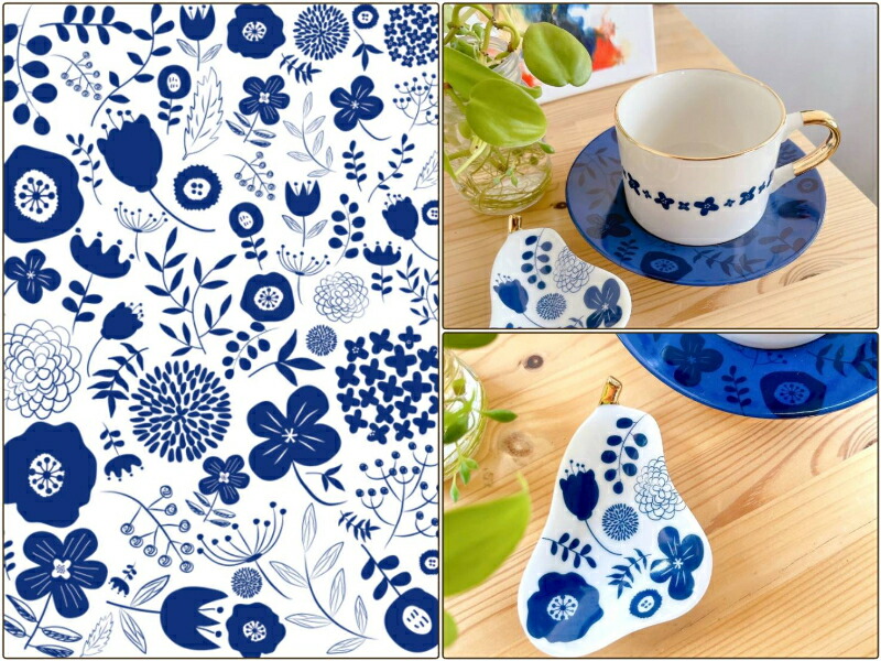 楽天市場】ポーセラーツ 転写紙 【白磁用】ブルーボタニカル転写紙 A4