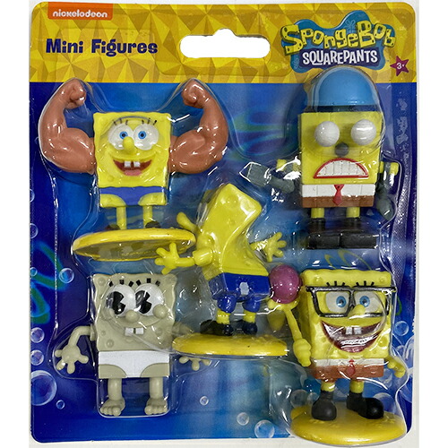 楽天市場】スポンジボブ ミニフィギュア 5個セット 17777 SpongeBob