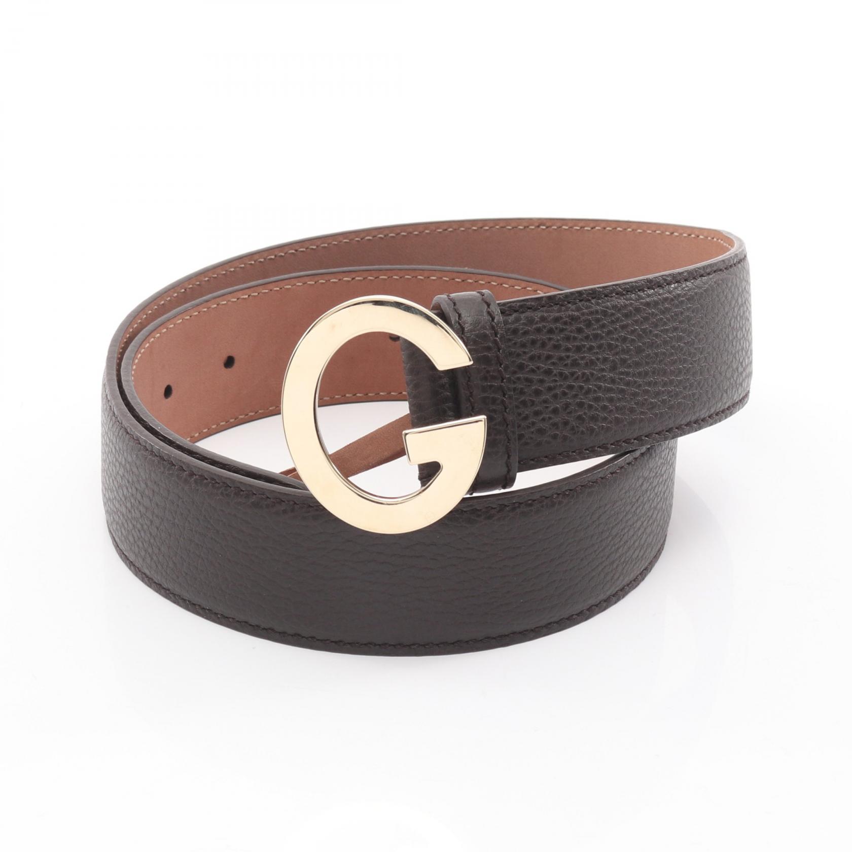 楽天市場】GUCCI グッチ シルバーバックル ベルト レザー ブラック 黒