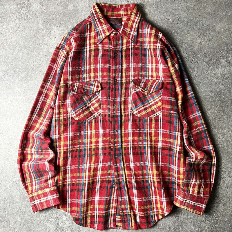 楽天市場】70s USA製 FROSTPROOF チェック ヘビー フランネル シャツ M