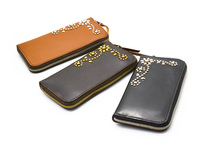 楽天市場】HTC エイチティーシー スタッズ レザー ウォレット TYPE-1 D