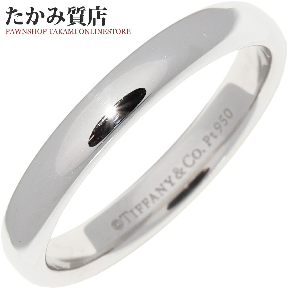 楽天市場】ティファニー 指輪 Pt950 トゥルーバンドリング 幅4ミリ 22