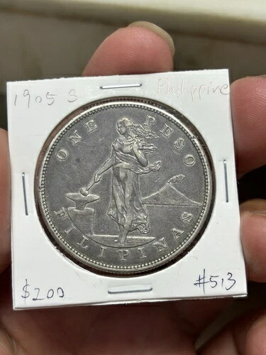 楽天市場】フィリピン銀貨 1ペソ 1909年 AU アンティークコイン